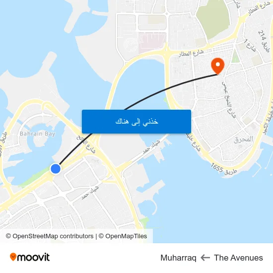 The Avenues to Muharraq map