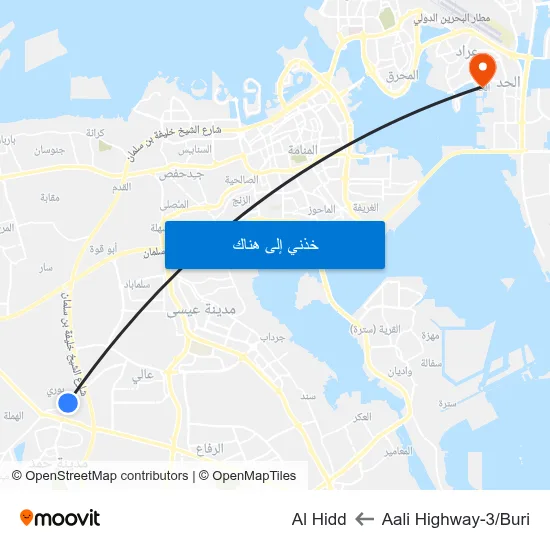 Aali Highway-3/Buri to Al Hidd map
