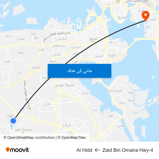 Zaid Bin Omaira Hwy-4 to Al Hidd map