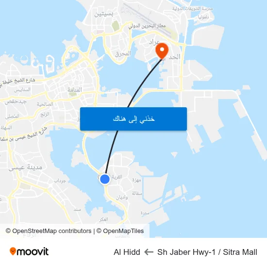 Sh Jaber Hwy-1 / Sitra Mall to Al Hidd map