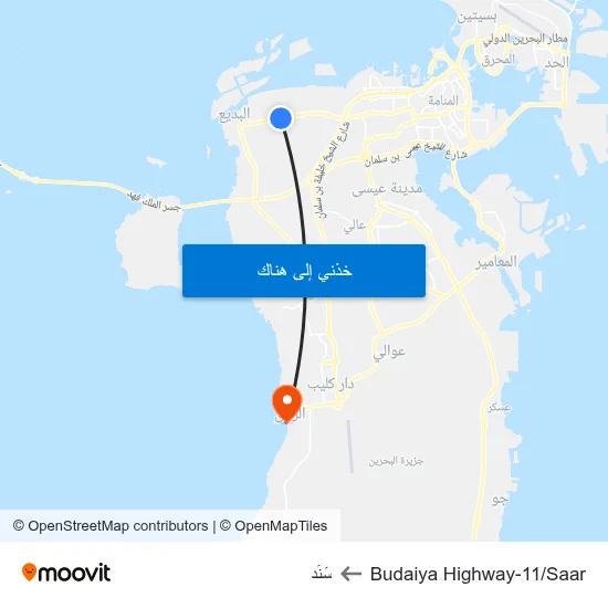 Budaiya Highway-11/Saar to سَنَد map