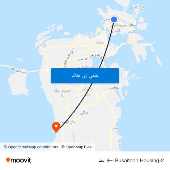 Busaiteen Housing-2 to سَنَد map