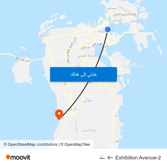 Exhibition Avenue-2 to سَنَد map