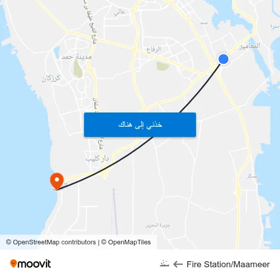 Fire Station/Maameer to سَنَد map