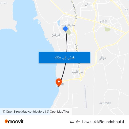 Lawzi-41/Roundabout 4 to سَنَد map