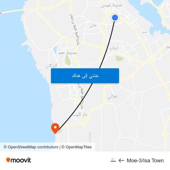 Moe-3/Isa Town to سَنَد map