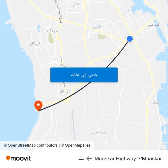 Muaskar Highway-3/Muaskar to سَنَد map