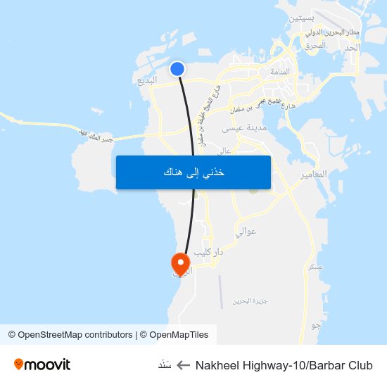 Nakheel Highway-10/Barbar Club to سَنَد map
