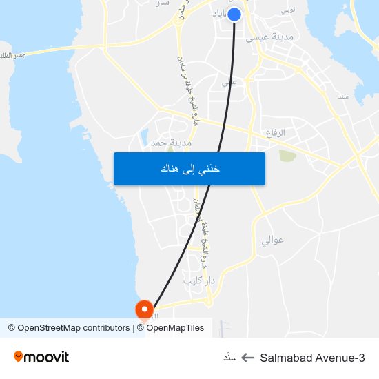 Salmabad Avenue-3 to سَنَد map