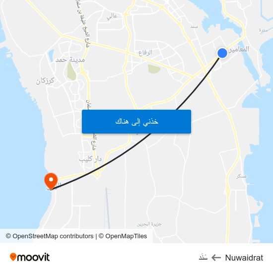 Nuwaidrat to سَنَد map