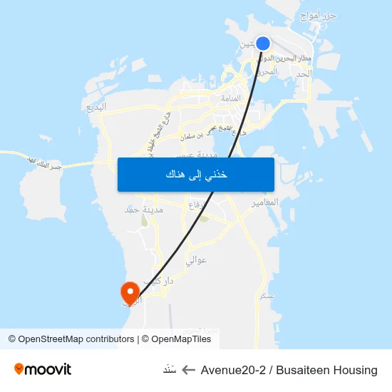 Avenue20-2 / Busaiteen Housing to سَنَد map