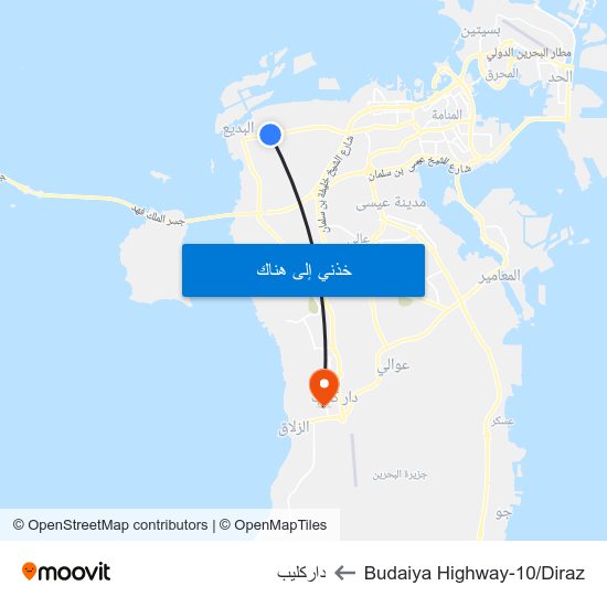 Budaiya Highway-10/Diraz to داركليب map