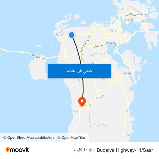 Budaiya Highway-11/Saar to داركليب map