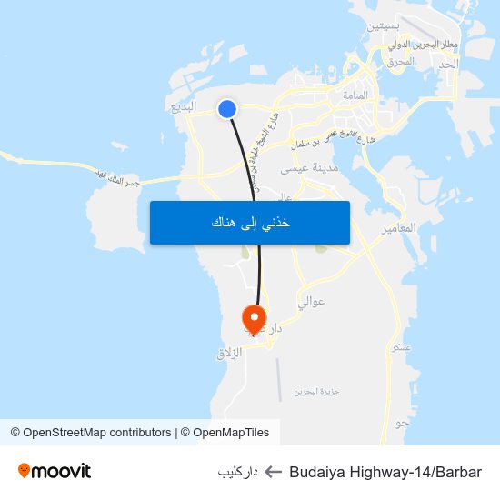 Budaiya Highway-14/Barbar to داركليب map