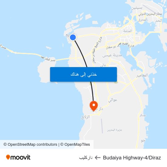 Budaiya Highway-4/Diraz to داركليب map