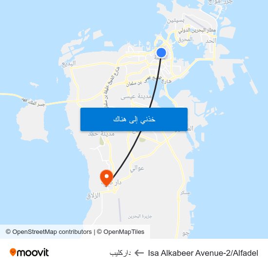 Isa Alkabeer Avenue-2/Alfadel to داركليب map