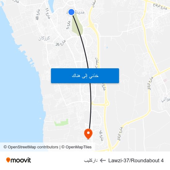 Lawzi-37/Roundabout 4 to داركليب map