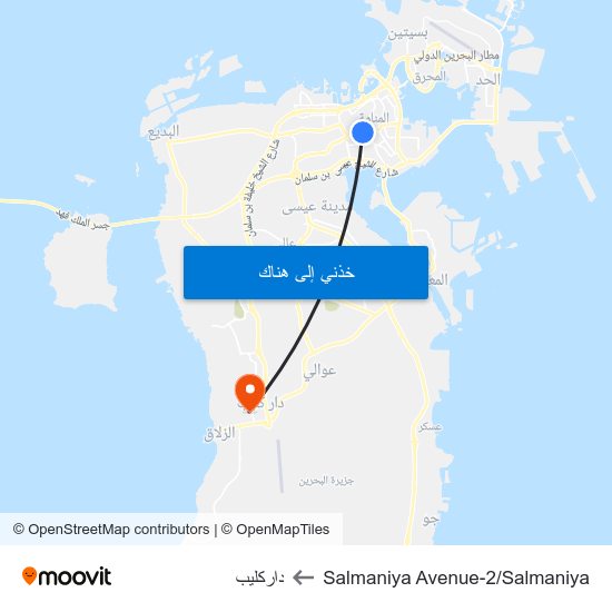 Salmaniya Avenue-2/Salmaniya to داركليب map