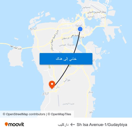 Sh Isa Avenue-1/Gudaybiya to داركليب map