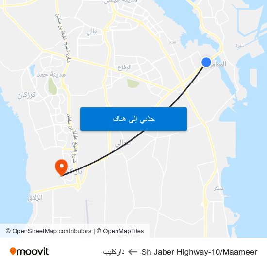 Sh Jaber Highway-10/Maameer to داركليب map