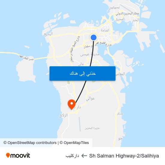 Sh Salman Highway-2/Salihiya to داركليب map