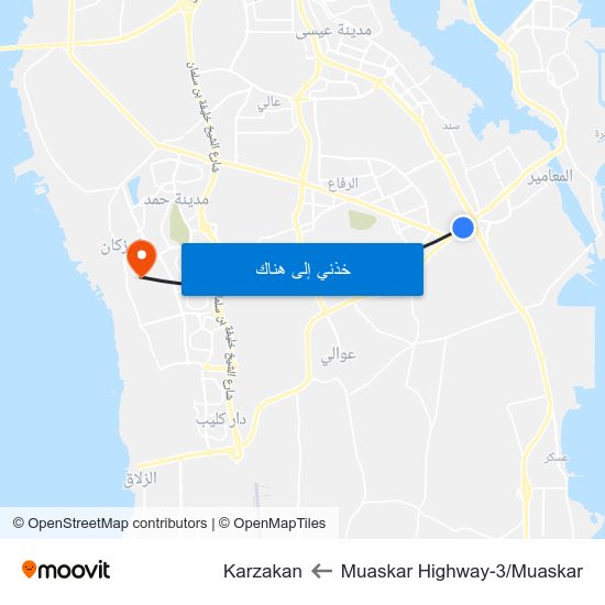 Muaskar Highway-3/Muaskar to Karzakan map