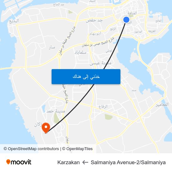 Salmaniya Avenue-2/Salmaniya to Karzakan map
