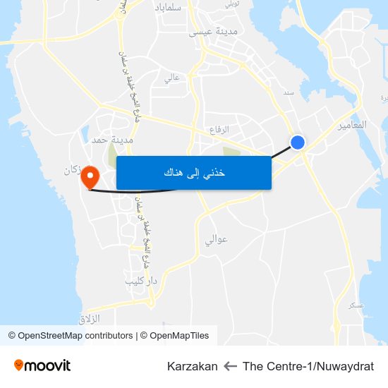 The Centre-1/Nuwaydrat to Karzakan map