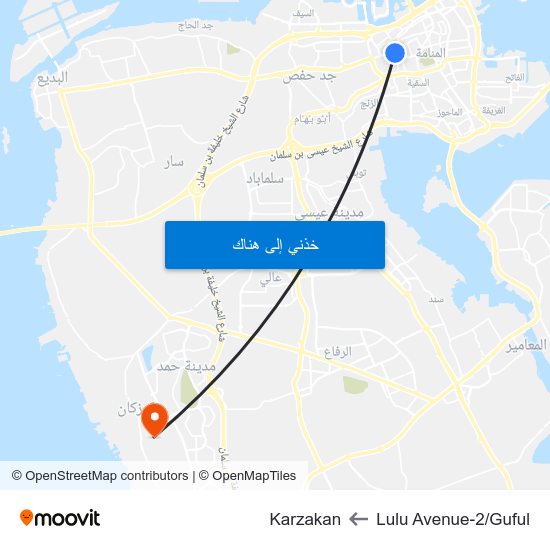 Lulu Avenue-2/Guful to Karzakan map