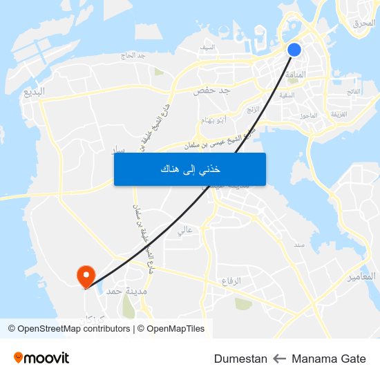 Manama Gate to Dumestan map