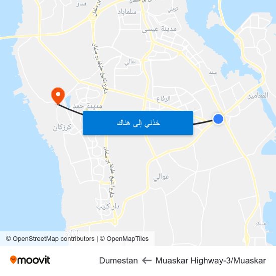 Muaskar Highway-3/Muaskar to Dumestan map