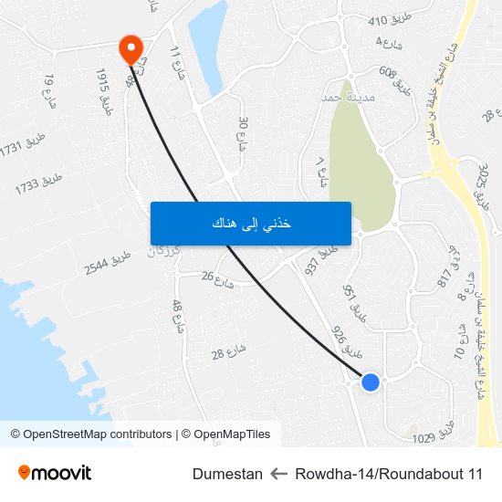 Rowdha-14/Roundabout 11 to Dumestan map