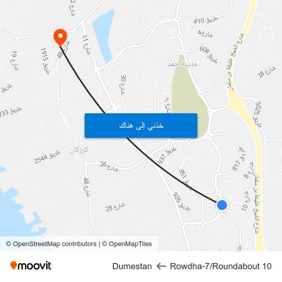 Rowdha-7/Roundabout 10 to Dumestan map