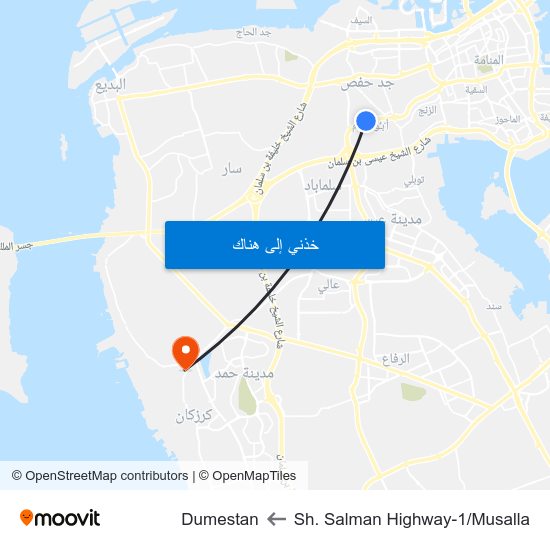 Sh. Salman Highway-1/Musalla to Dumestan map