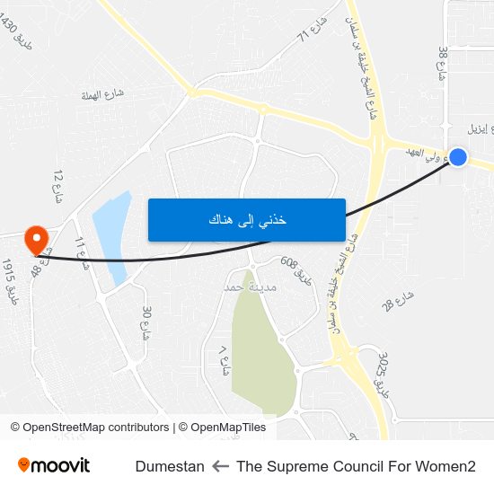 The Supreme Council For Women2 to Dumestan map