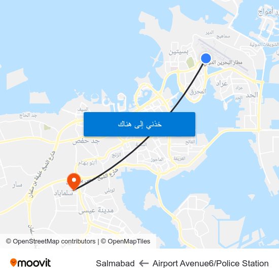 Airport Avenue6/Police Station to Salmabad map