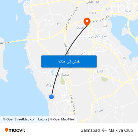 Malkiya Club to Salmabad map