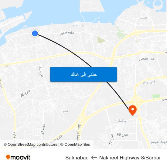 Nakheel Highway-8/Barbar to Salmabad map