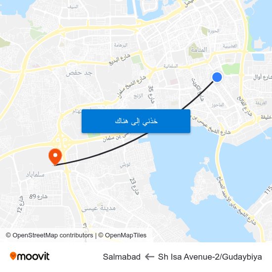 Sh Isa Avenue-2/Gudaybiya to Salmabad map