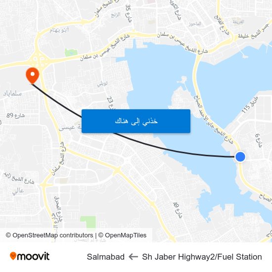 Sh Jaber Highway2/Fuel Station to Salmabad map