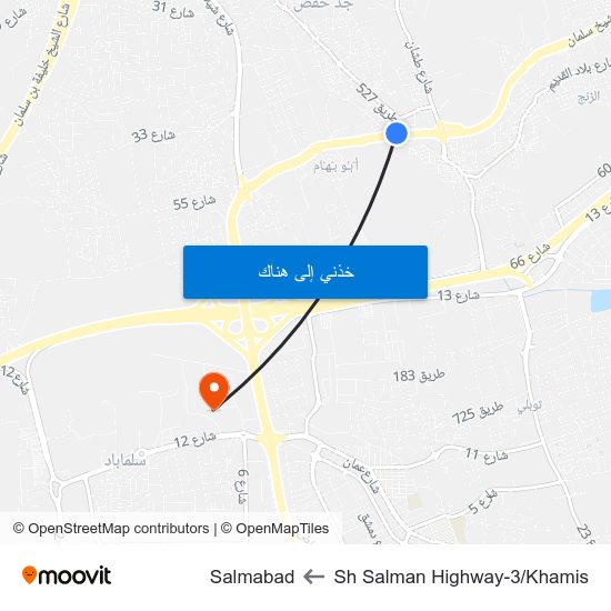 Sh Salman Highway-3/Khamis to Salmabad map