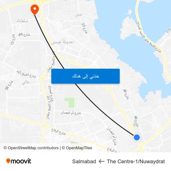 The Centre-1/Nuwaydrat to Salmabad map