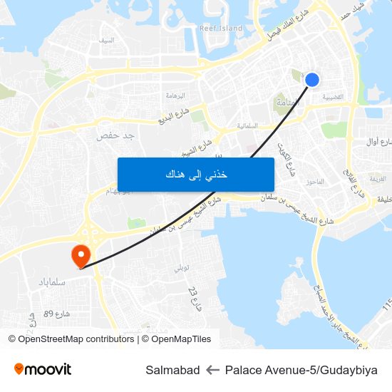 Palace Avenue-5/Gudaybiya to Salmabad map