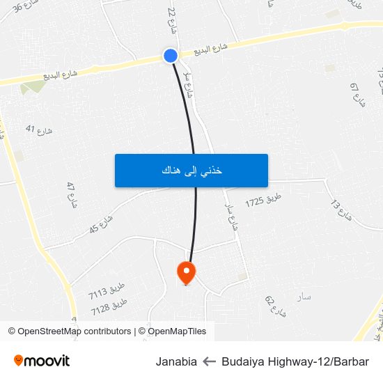 Budaiya Highway-12/Barbar to Janabia map
