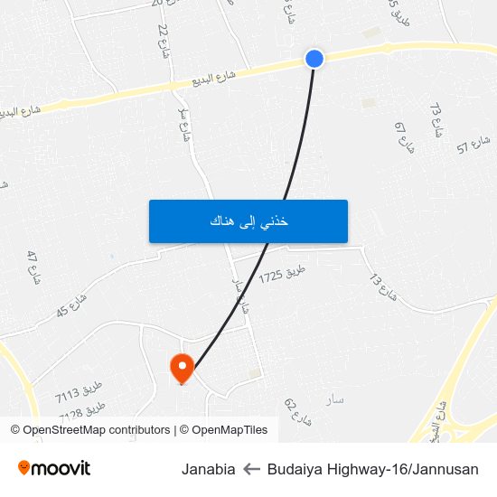 Budaiya Highway-16/Jannusan to Janabia map