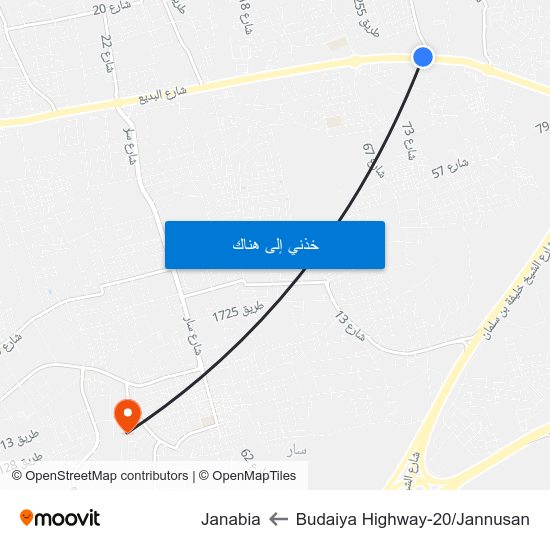 Budaiya Highway-20/Jannusan to Janabia map