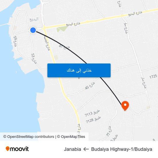 Budaiya Highway-1/Budaiya to Janabia map
