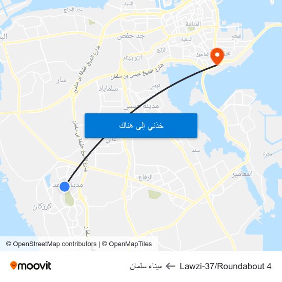Lawzi-37/Roundabout 4 to ميناء سلمان map