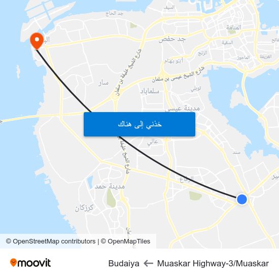 Muaskar Highway-3/Muaskar to Budaiya map