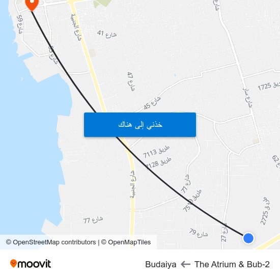 The Atrium & Bub-2 to Budaiya map